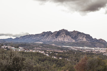 Naklejka premium Mountain of Montserrat
