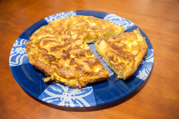 homemade spanish omelette