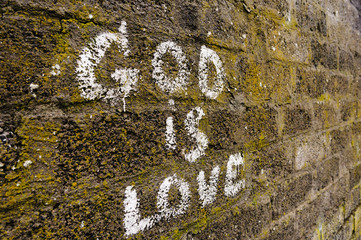 Graffiti on a wall 