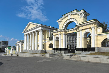 Fototapeta na wymiar Rastorguyev-Kharitonov Palace in Yekaterinburg, Russia