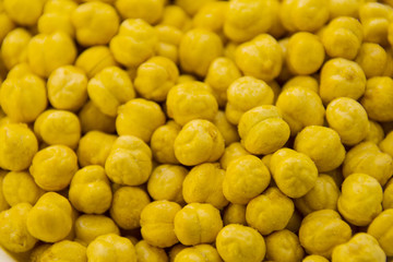 roasted chick-peas as a background