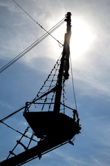 Galleon's bow (replica of a pirate ship) - obrazy, fototapety, plakaty