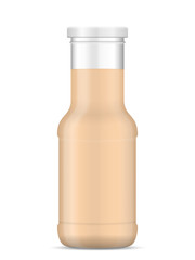 Bottle with sauce
