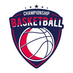 Logo BasketBall in USA Colour