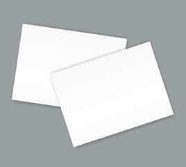 Blank catalogue landscape brochure mockup cover template