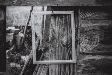 Empty picture or photo frame.