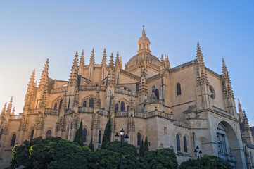 Fototapeta na wymiar catedral de Segovia, España