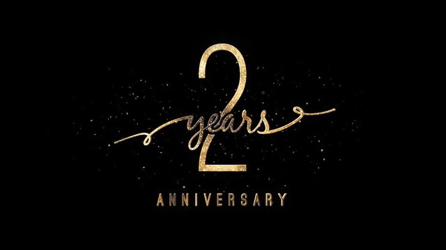 2 Years Anniversary Alpha Channel
