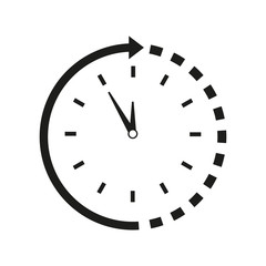 Time around clock icon
