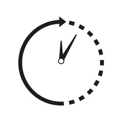 Time-clock around icon