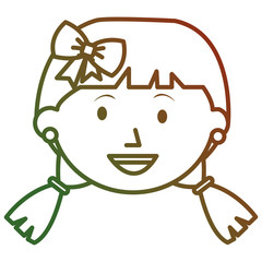 cute little girl avatar character