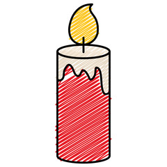 christmas candles decorative icon