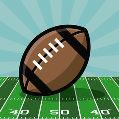 Obraz premium American football bowl tournament icon vector illustration graphic design