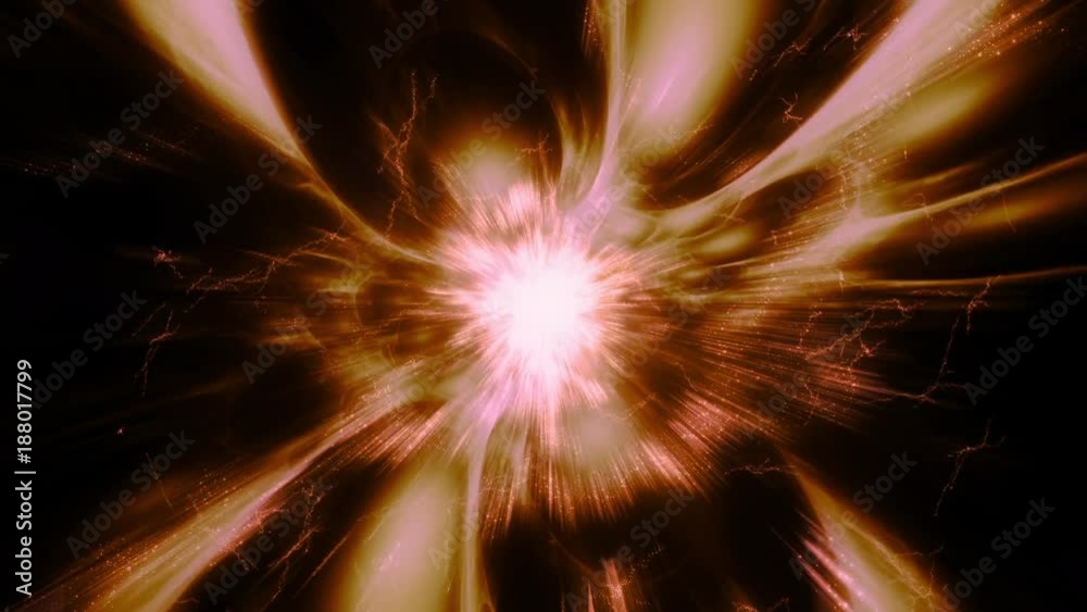 Wall mural space 2164: traveling through a wormhole and star fields in deep space (loop).