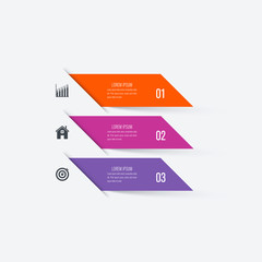 Vector illustration infographics 3 options