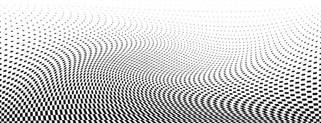 Black and white vector halftone abstract background. Monochrome pattern with dot and circles squares. Abstract halftone dotted background.