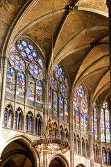 Naklejka premium The Basilica of Saint Denis, the final resting place of the kings and queens of France.