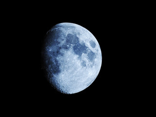 Moon phases as background / The Moon is an astronomical body that orbits planet Earth, being Earth's only permanent natural satellite. It is the fifth-largest natural satellite in the Solar System 