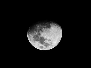 Moon phases as background / The Moon is an astronomical body that orbits planet Earth, being...
