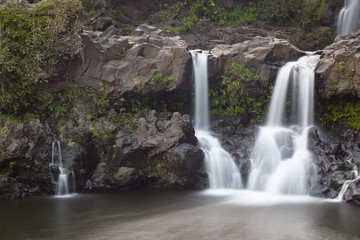 Fototapeta na wymiar Oheo Gulch Waterfall, Maui