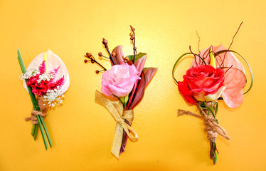 corsages made fron flowers for wedding