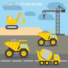 Obraz na płótnie Canvas Construction work illustration