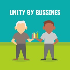 Unity illustration. Unity background vector.