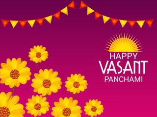Fototapeta premium Happy VAsant Panchami