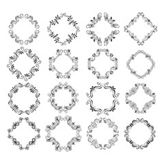 Decorative floral frames