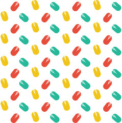 Computer mouse icon pattern background ,Vector illustration background.