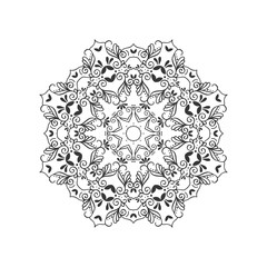 Vector mandala outline