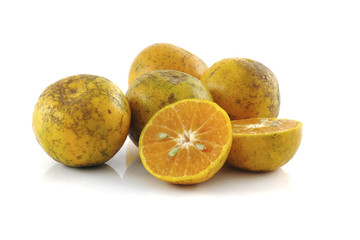 orange isolated on white background