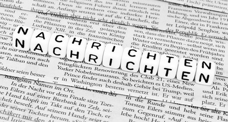 Obraz premium Nachrichten