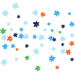 Festive Background with Colorful  flowers. Feminine Pattern for Postcard, Print, Banner or Poster. Small Pretty  flowers For Party Decoration, Wedding, Birthday or Anniversary Invitation. 