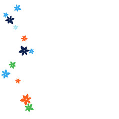 Festive Background with Colorful  flowers. Feminine Pattern for Postcard, Print, Banner or Poster. Small Pretty  flowers For Party Decoration, Wedding, Birthday or Anniversary Invitation