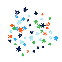 Festive Background with Colorful  flowers. Feminine Pattern for Postcard, Print, Banner or Poster. Small Pretty  flowers For Party Decoration, Wedding, Birthday or Anniversary Invitation. 