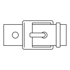 Square buckle icon, outline style