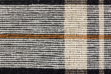 Abstract texture of woolen fabric with vertical and horizontal lines. Natural fabric background