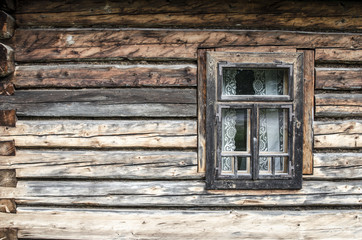 Fototapeta na wymiar Vintage log cabin