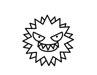 ばい菌(線画)