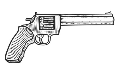 Gun revolver handgun