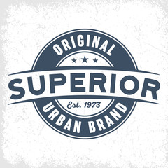 Superior Urban Brand - Tee Design For Print