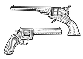 Revolver Pistol Set.