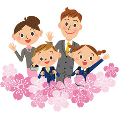 入学　親子