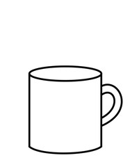 コップ(線画)