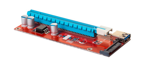 electronic microcircuit close-up