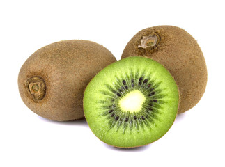 kiwi fruit isolated on white background