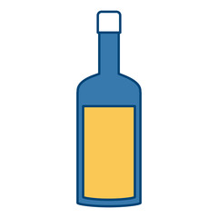 Wine bottle symbol icon vector illustration graphic design