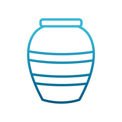 Decorative plant vase icon vector illustration graphic design