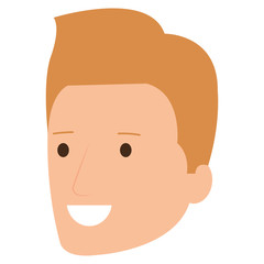 young man head avatar character